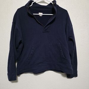 a new day Women's Dark Blue Half-Zip Sweatshirt